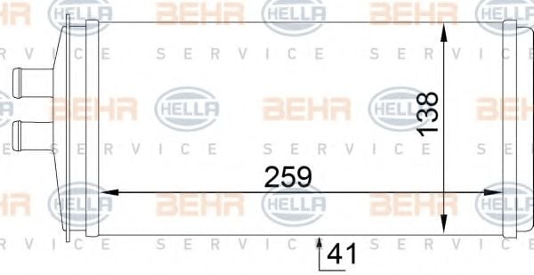 BEHR HELLA SERVICE 8FH 351 311-051 *** PREMIUM LINE *** Système de chauffage 