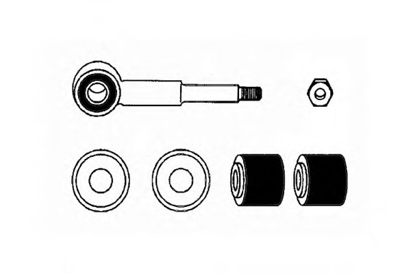 0181602-K Wheel Suspension Repair Kit, stabilizer coupling rod