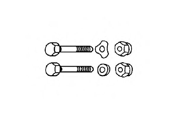 0901742 Wheel Suspension Mounting Kit, control lever