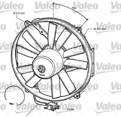 696068 Cooling System Fan, radiator