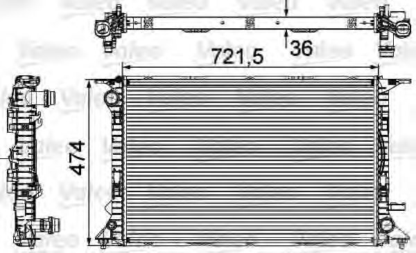 735474 Cooling System Radiator, engine cooling
