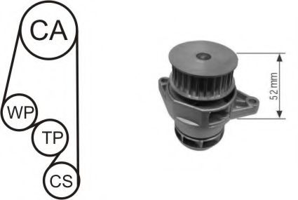 WPK-153003 Cooling System Water Pump & Timing Belt Kit