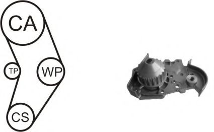 WPK-157802 Cooling System Water Pump & Timing Belt Kit