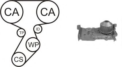 WPK-164101 Cooling System Water Pump & Timing Belt Kit
