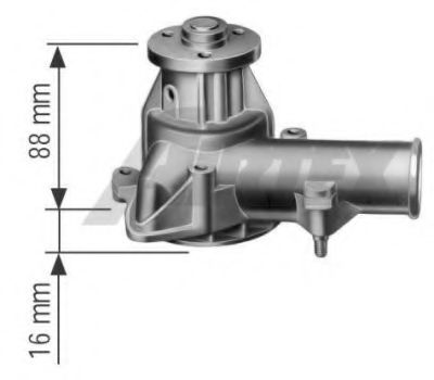 1086-M1 Cooling System Water Pump