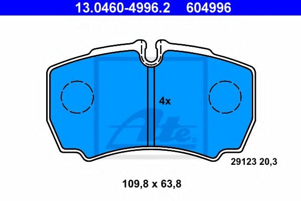 13.0460-4996.2 Brake System Brake Pad Set, disc brake