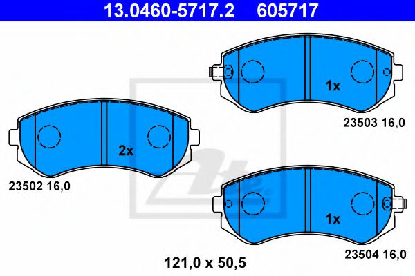 13.0460-5717.2 Brake System Brake Pad Set, disc brake