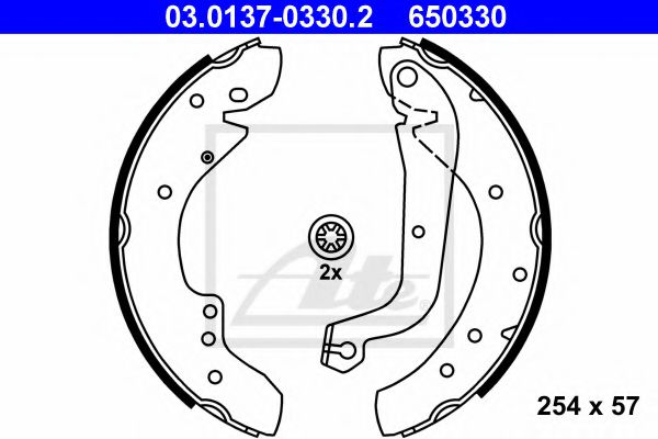 03.0137-0330.2 Brake System Brake Shoe Set