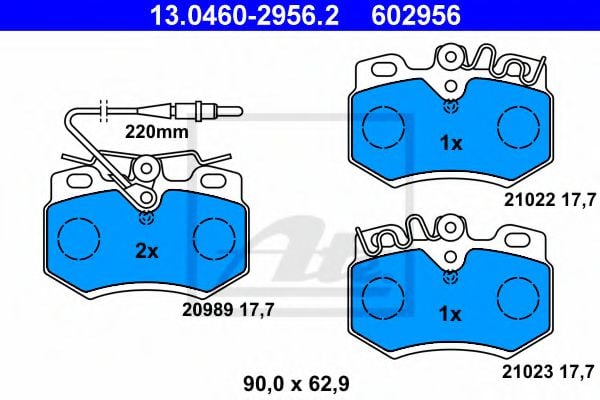 13.0460-2956.2 Brake System Brake Pad Set, disc brake