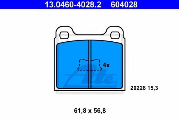 13.0460-4028.2 Brake System Brake Pad Set, disc brake