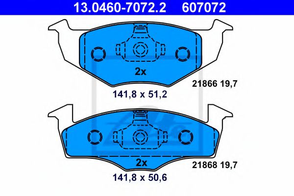 13.0460-7072.2 Brake System Brake Pad Set, disc brake