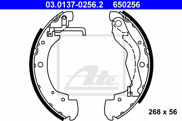 03.0137-0256.2 Brake System Brake Shoe Set