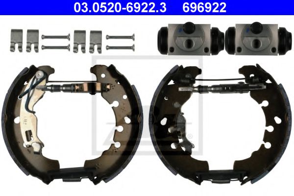 03.0520-6922.3 Brake System Brake Shoe Set