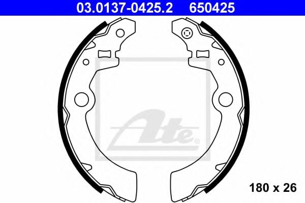 03.0137-0425.2 Brake System Brake Shoe Set