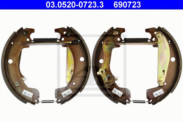 03.0520-0723.3 Brake System Brake Set, drum brakes