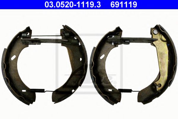 03.0520-1119.3 Brake System Brake Shoe Set