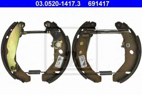 03.0520-1417.3 Brake System Brake Shoe Set