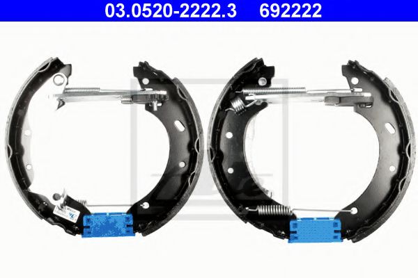 03.0520-2222.3 Brake System Brake Shoe Set