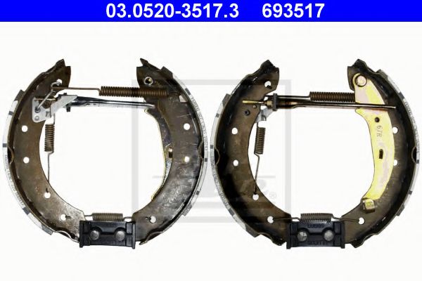 03.0520-3517.3 Brake System Brake Shoe Set