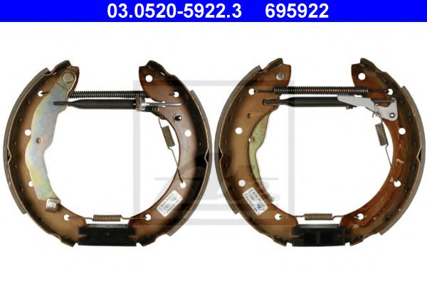 03.0520-5922.3 Brake System Brake Shoe Set