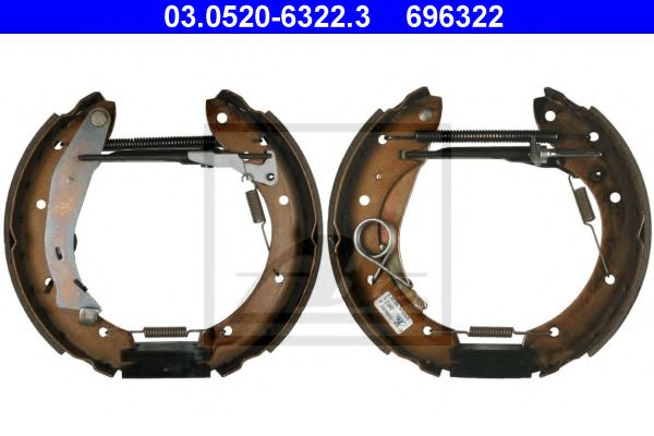 03.0520-6322.3 Brake System Brake Shoe Set