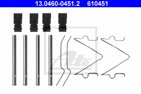 13.0460-0451.2 Brake System Accessory Kit, disc brake pads