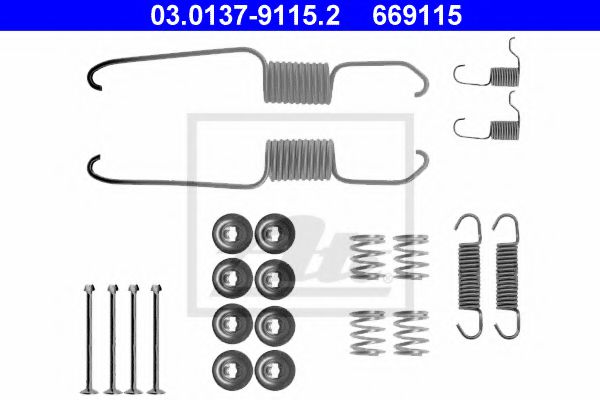 03.0137-9115.2 Brake System Accessory Kit, brake shoes