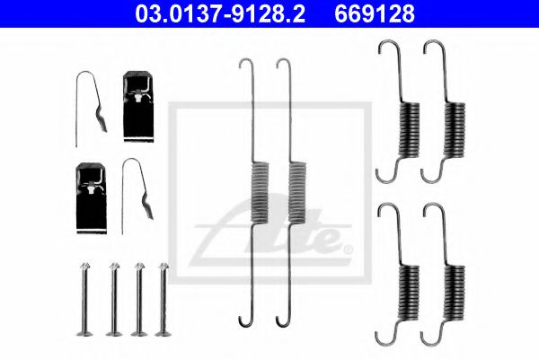 03.0137-9128.2 Brake System Accessory Kit, brake shoes