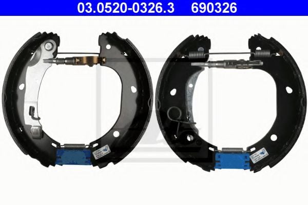 03.0520-0326.3 Brake System Brake Shoe Set