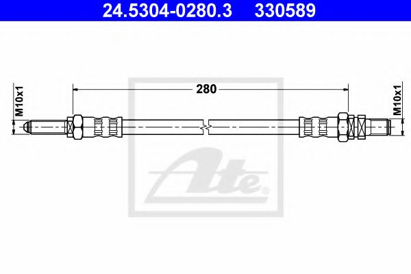 24.5304-0280.3 Brake System Brake Hose
