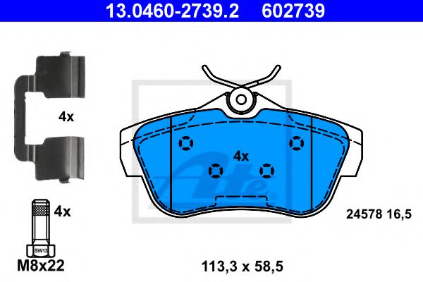 13.0460-2739.2 Brake System Brake Pad Set, disc brake