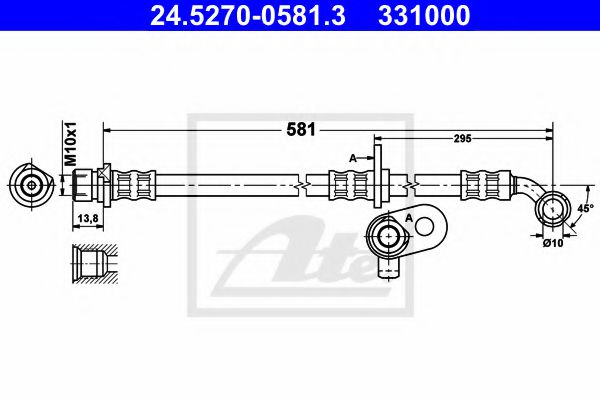 24.5270-0581.3 Brake System Brake Hose