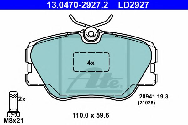 13.0470-2927.2 Brake System Brake Pad Set, disc brake