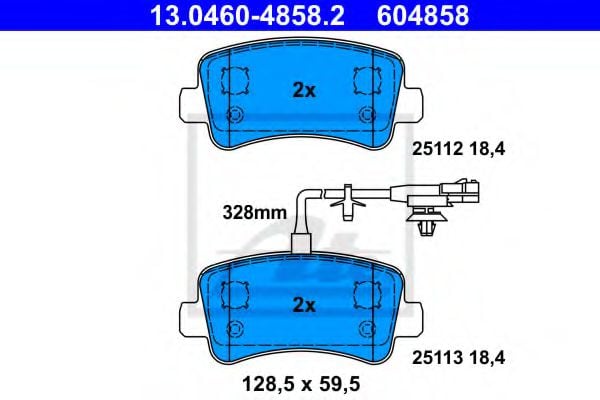 13.0460-4858.2 Brake System Brake Pad Set, disc brake