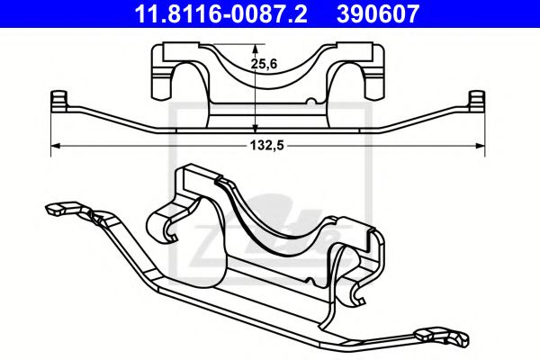 11.8116-0087.2 Brake System Accessory Kit, brake caliper
