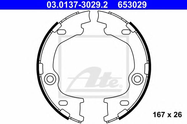 03.0137-3029.2 Brake System Brake Shoe Set, parking brake