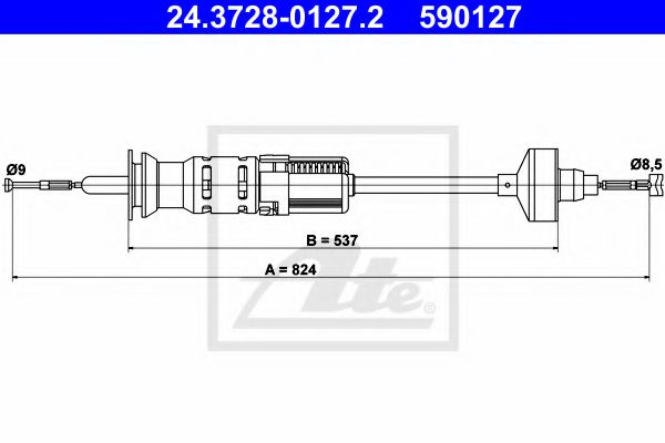 24.3728-0127.2 Clutch Clutch Cable