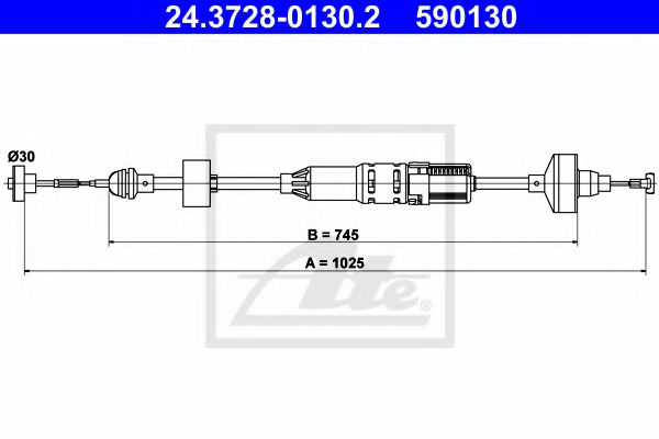 24.3728-0130.2 Clutch Clutch Cable