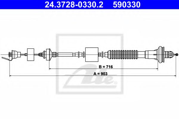 24.3728-0330.2 Clutch Clutch Cable