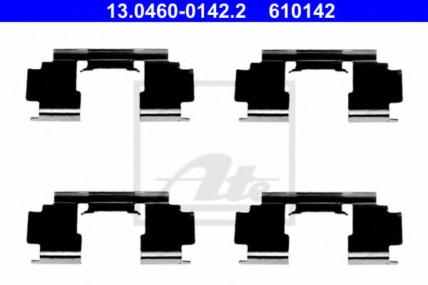 13.0460-0142.2 Brake System Accessory Kit, disc brake pads