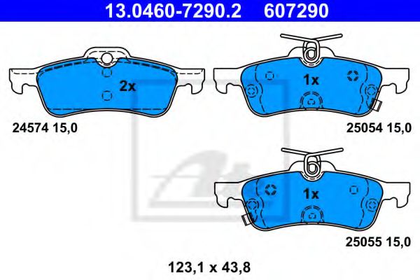 13.0460-7290.2 Brake System Brake Pad Set, disc brake