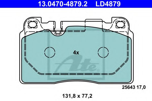 13.0470-4879.2 Brake System Brake Pad Set, disc brake