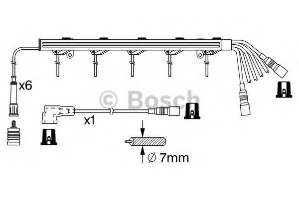 0 986 356 382 Ignition System Ignition Cable Kit