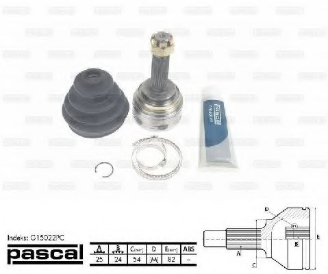 G15022PC Final Drive Joint Kit, drive shaft