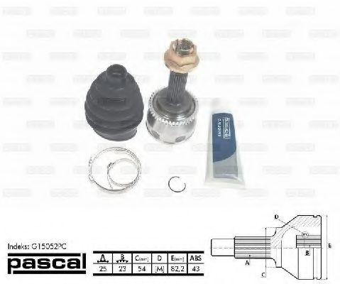 G15052PC Final Drive Joint Kit, drive shaft