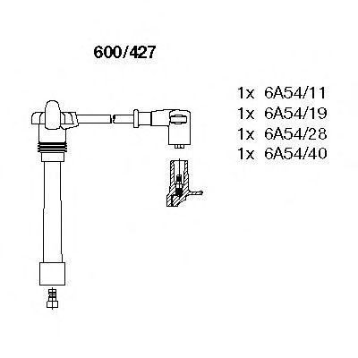 600/427 Ignition System Ignition Cable Kit