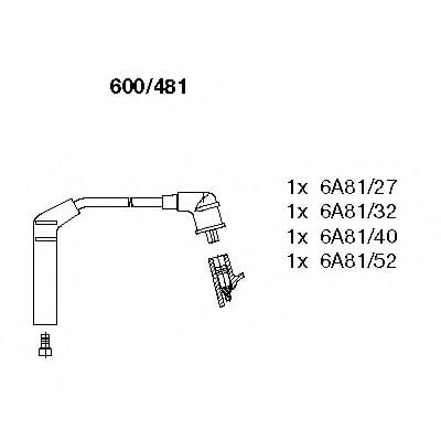 600/481 Ignition System Ignition Cable Kit